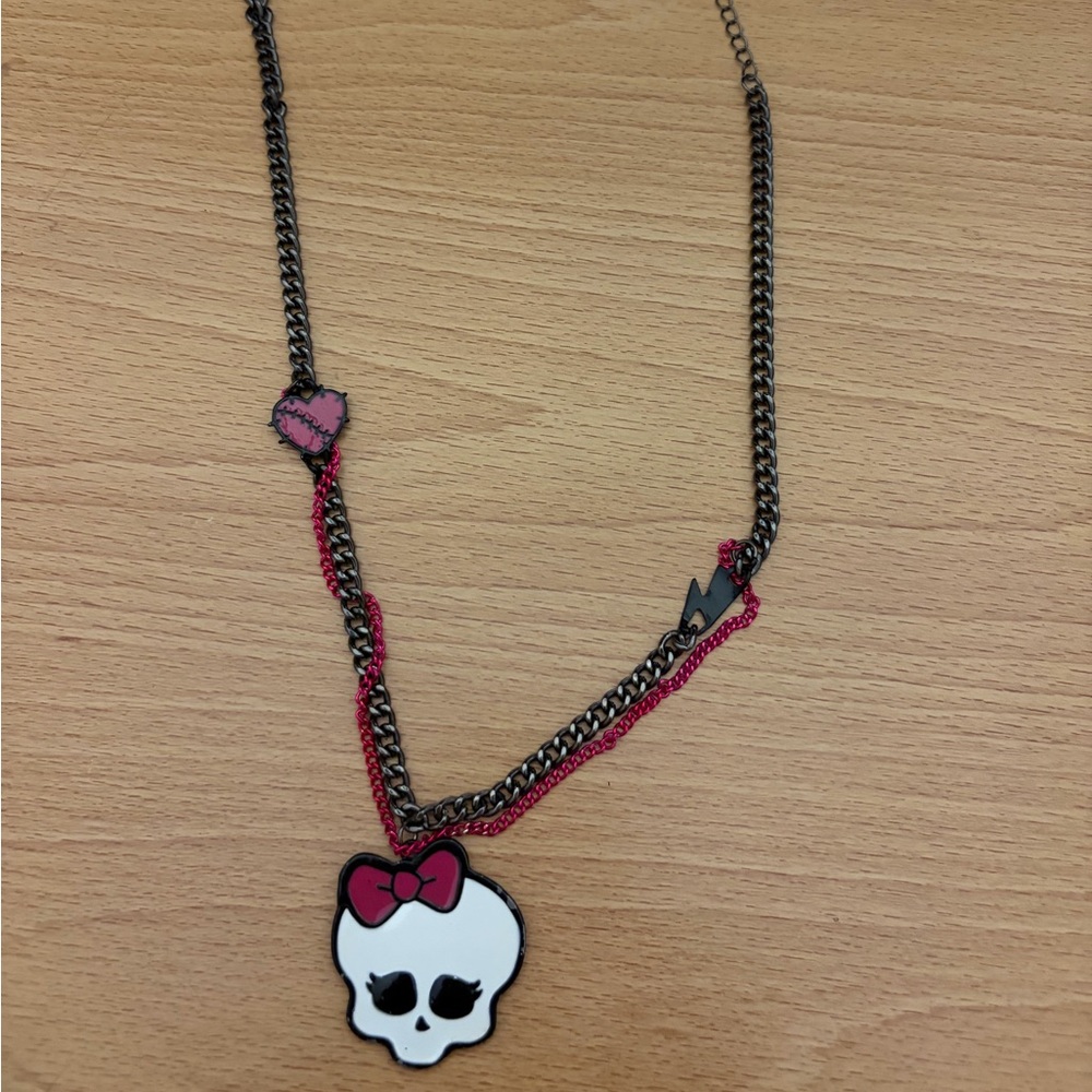Monster High Skull Pendant Necklace